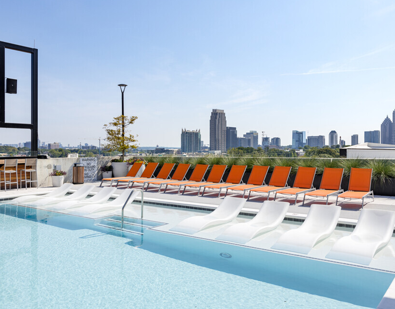 A resort-style swimming pool