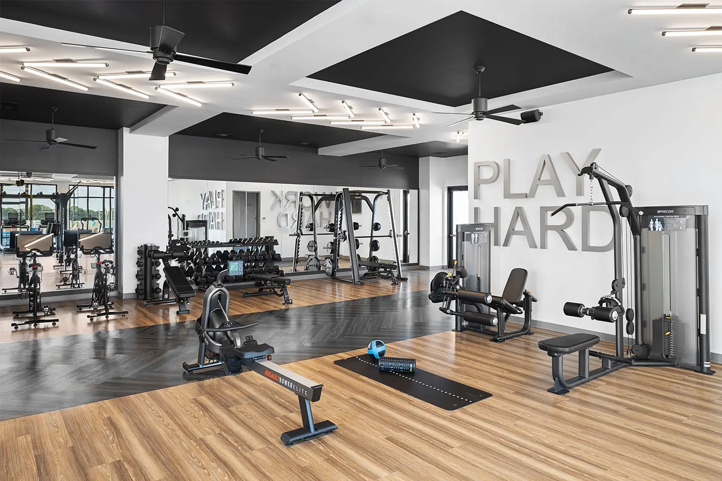 fully equipped fitness center